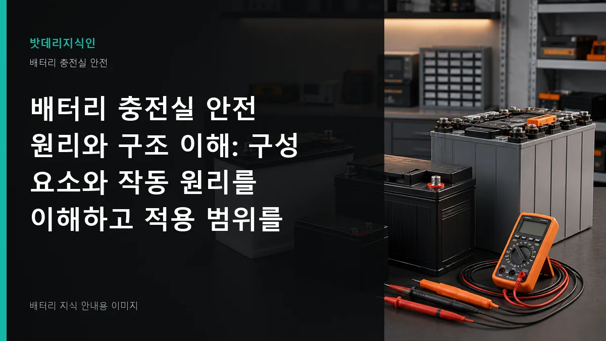 배터리 충전실 안전 원리와 구조 이해 대표 이미지