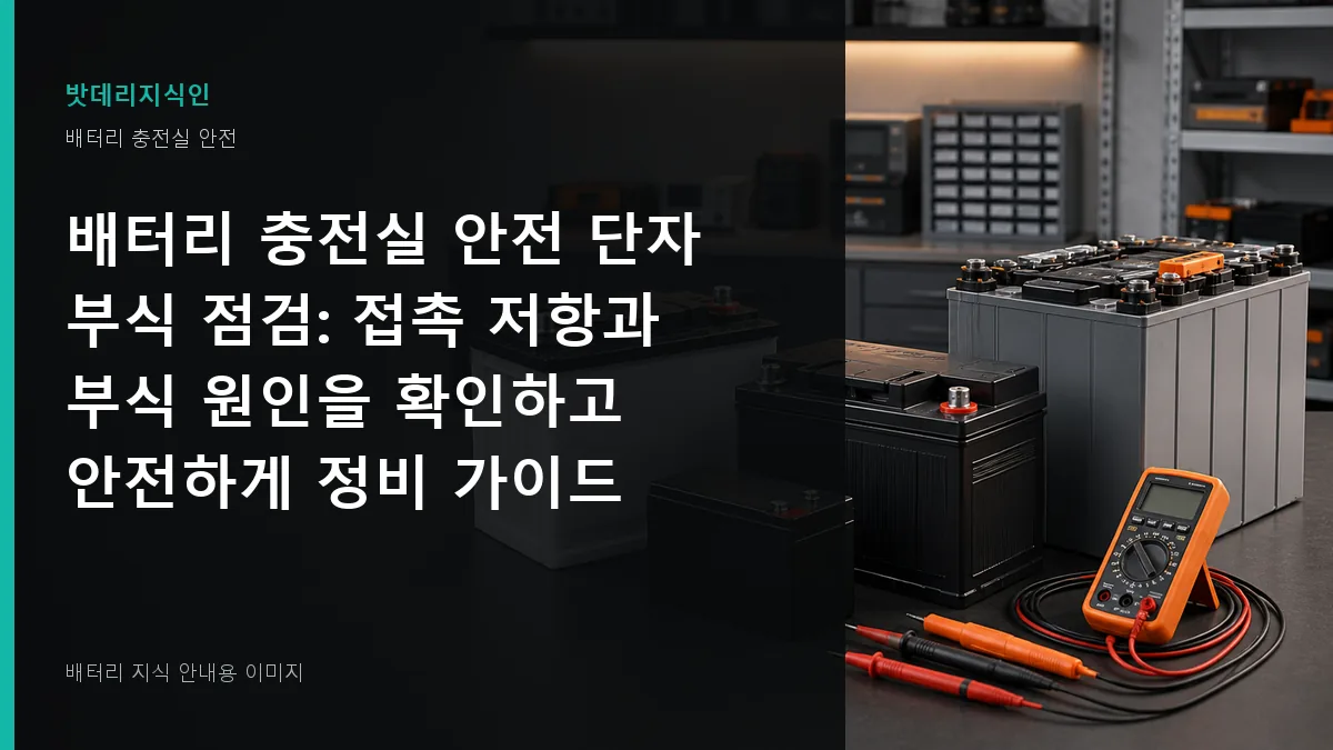배터리 충전실 안전 단자 부식 점검 대표 이미지