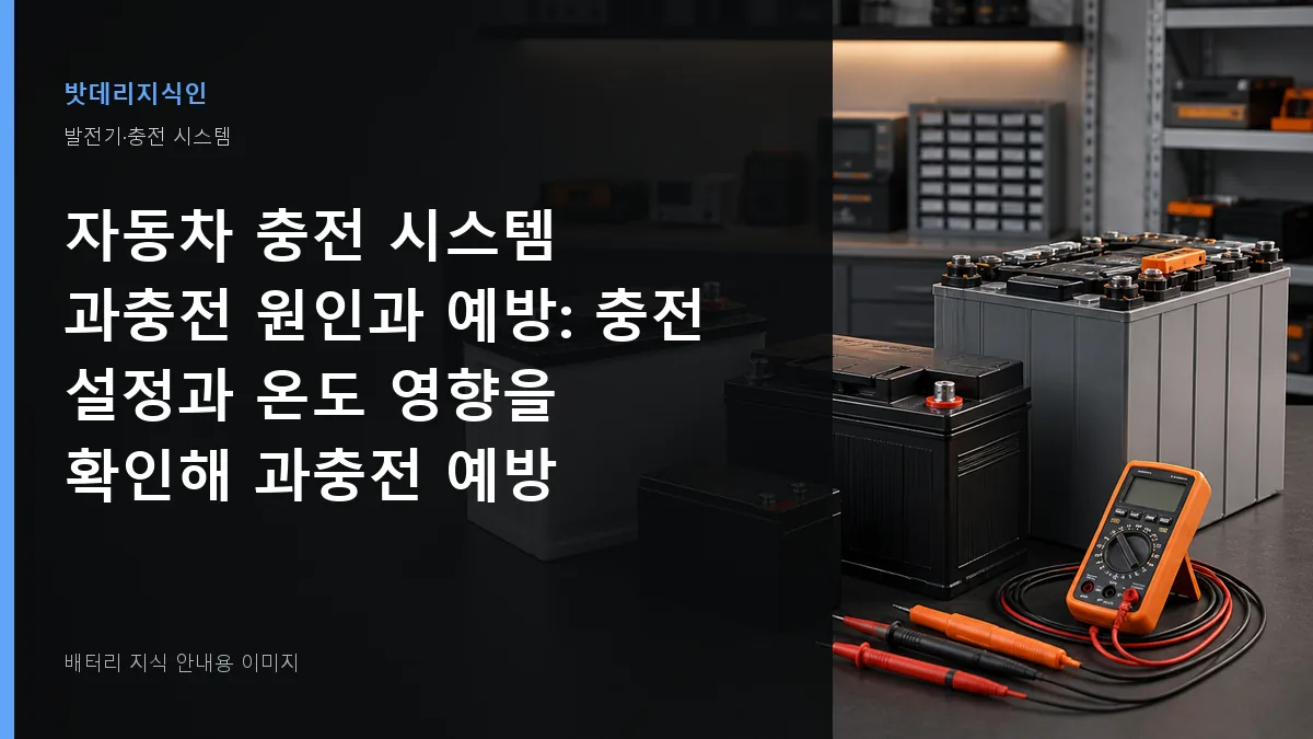 자동차 충전 시스템 과충전 원인과 예방 대표 이미지