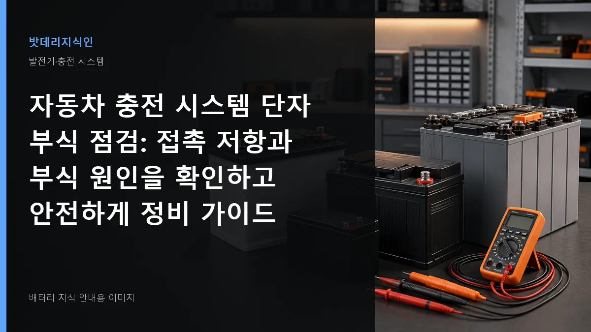 자동차 충전 시스템 단자 부식 점검 대표 이미지