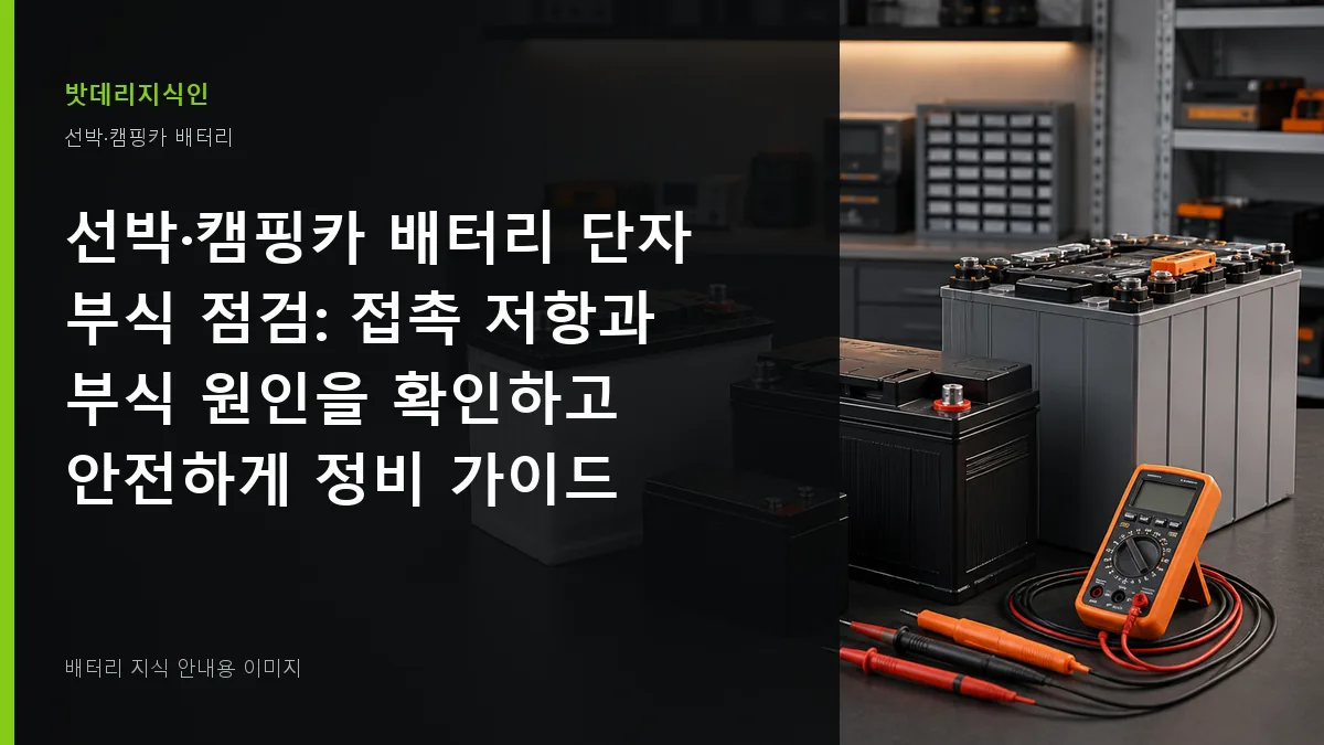선박·캠핑카 배터리 단자 부식 점검 대표 이미지